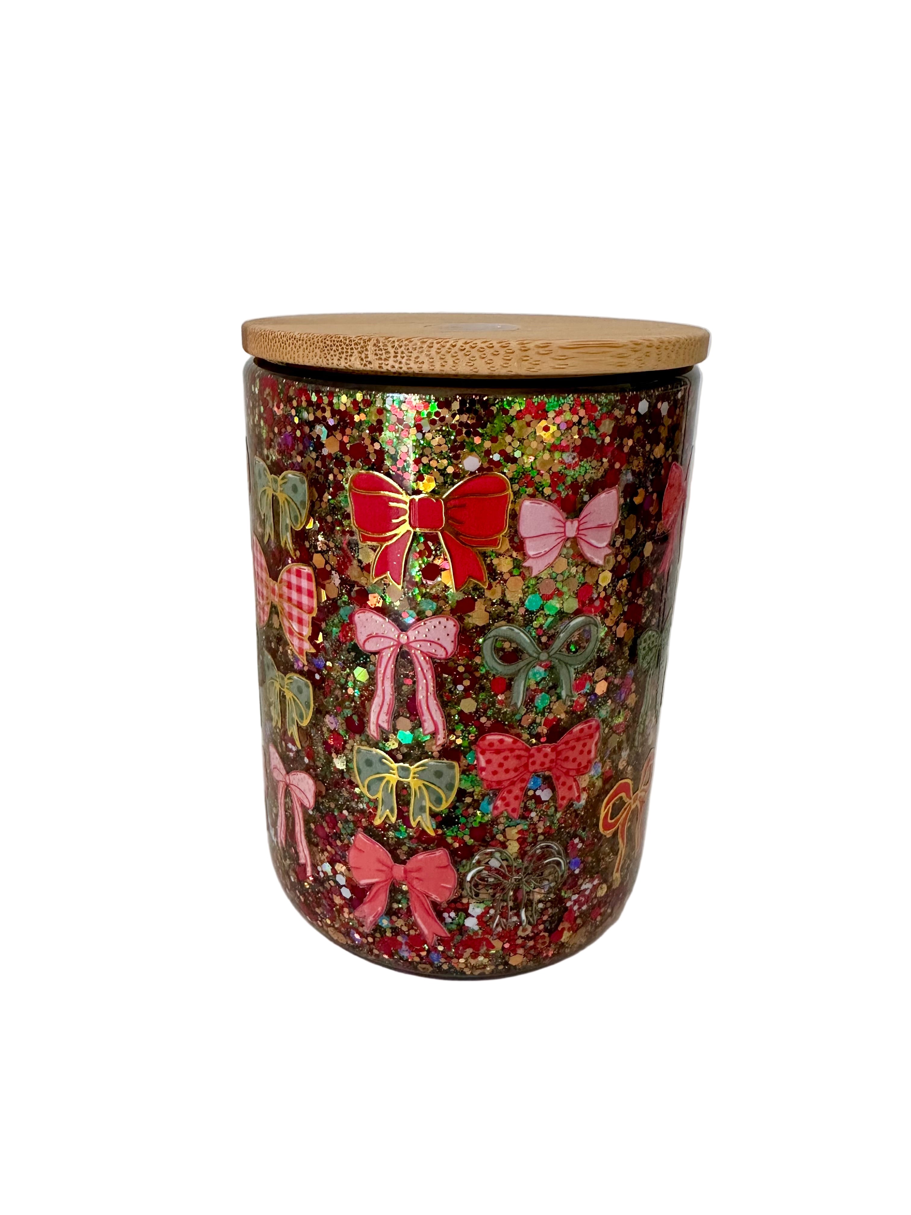 Christmas Bows - 15oz glass Coffee Mug