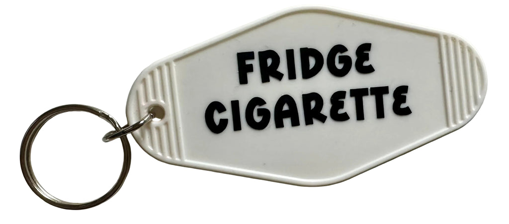 Fridge Cigarette - DC White Key Tag in multicolor Key Tag