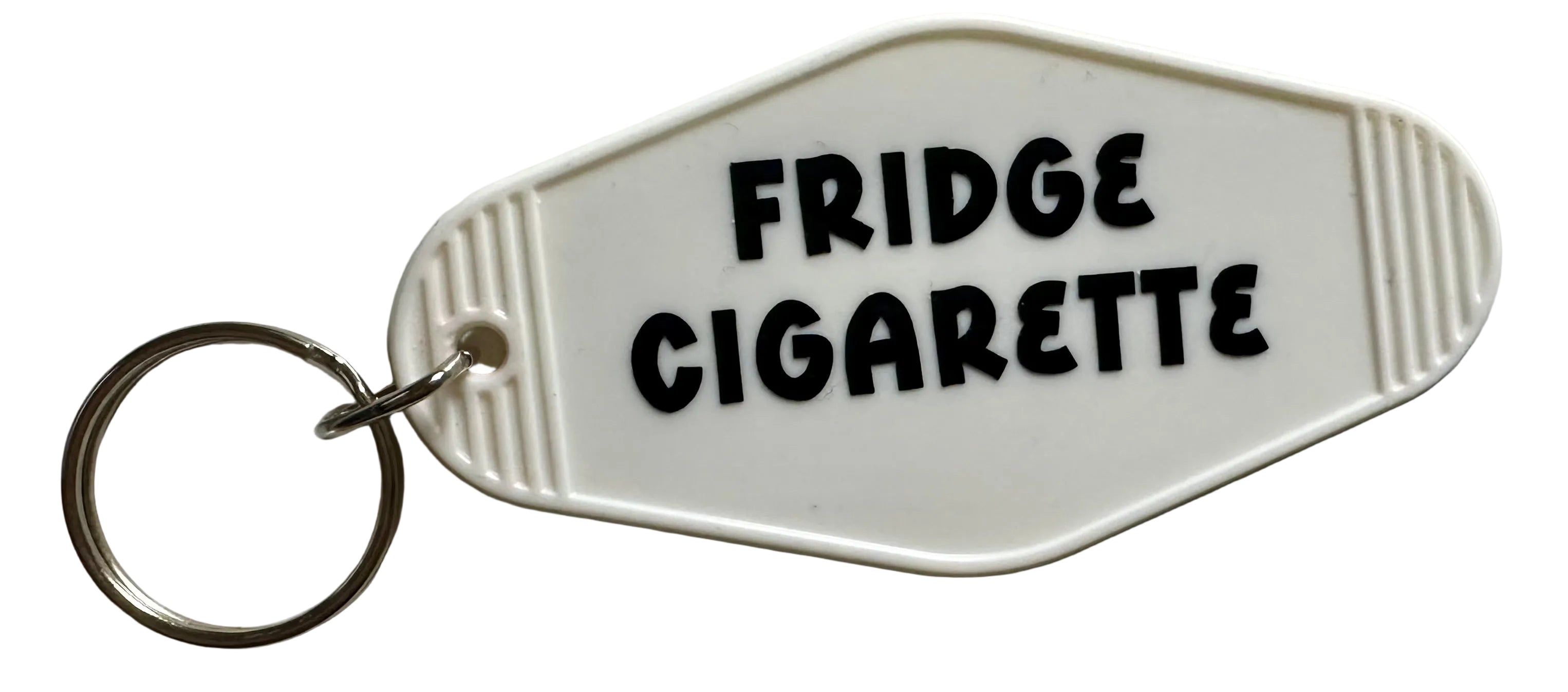 Fridge Cigarette - DC White Key Tag in multicolor Key Tag