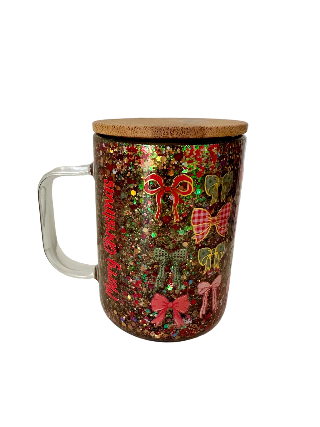 Christmas Bows - 15oz glass Coffee Mug