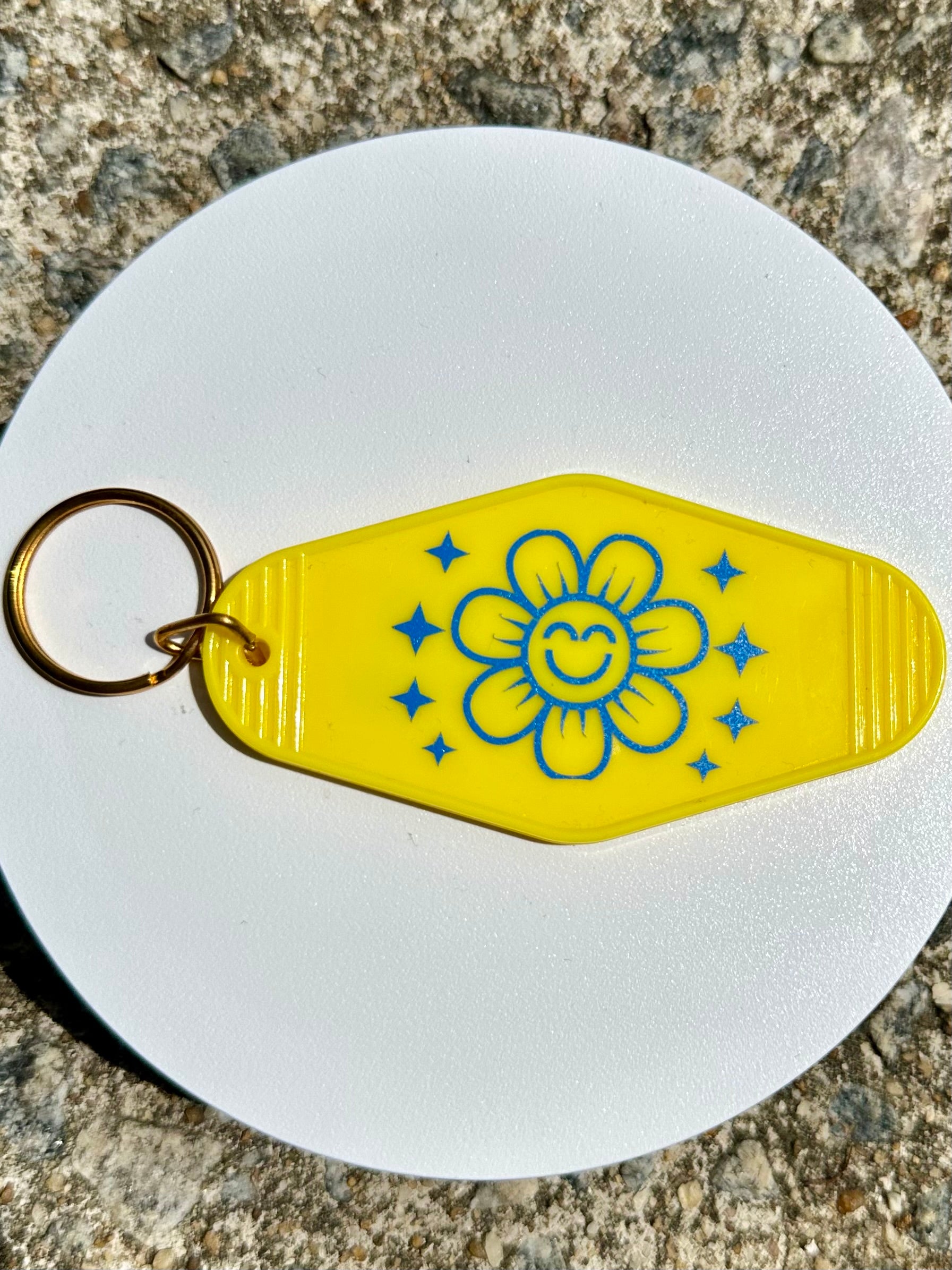 Funny Anxiety Keychain Yellow Acrylic Key Tag, Mental Health Humor Gift, Motivational Quote Keychain, Bold Humor Accessory, Encouragement Gift