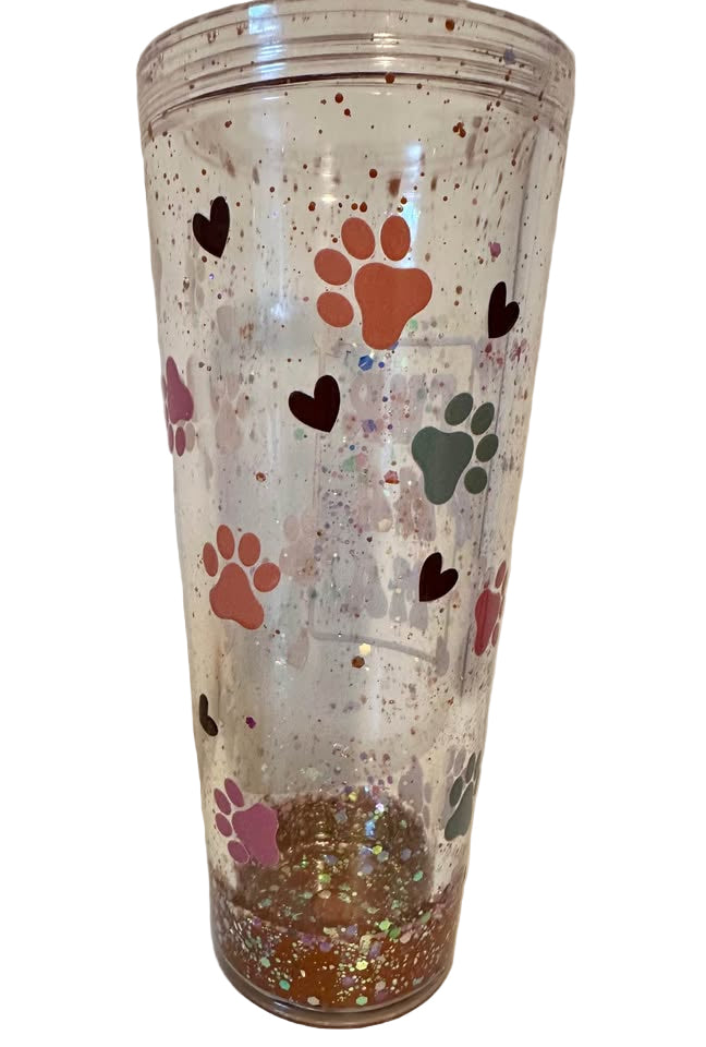Fur Mama - 24oz Acrylic Glitter Lava Tumbler