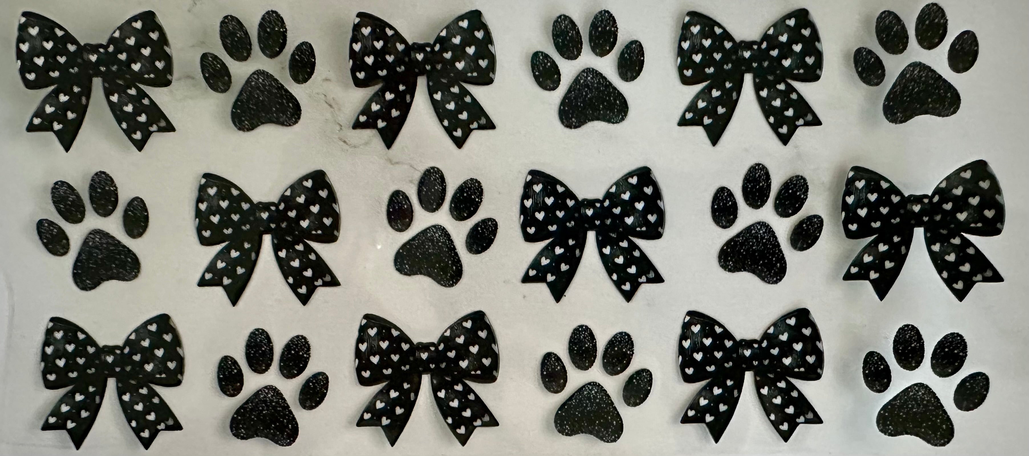 Paw Print & Bows Wrap