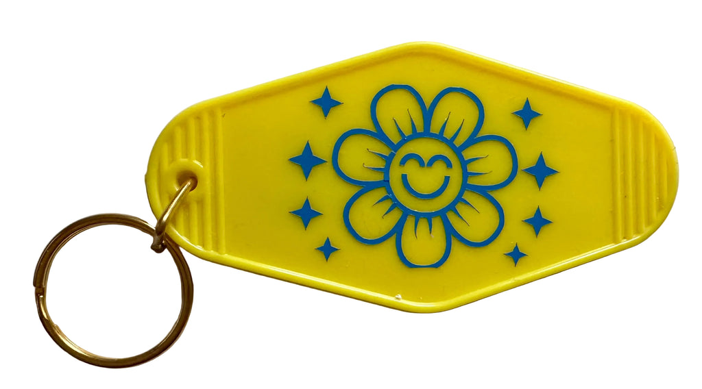 Funny Anxiety Keychain Yellow Acrylic Key Tag, Mental Health Humor Gift, Motivational Quote Keychain, Bold Humor Accessory, Encouragement Gift