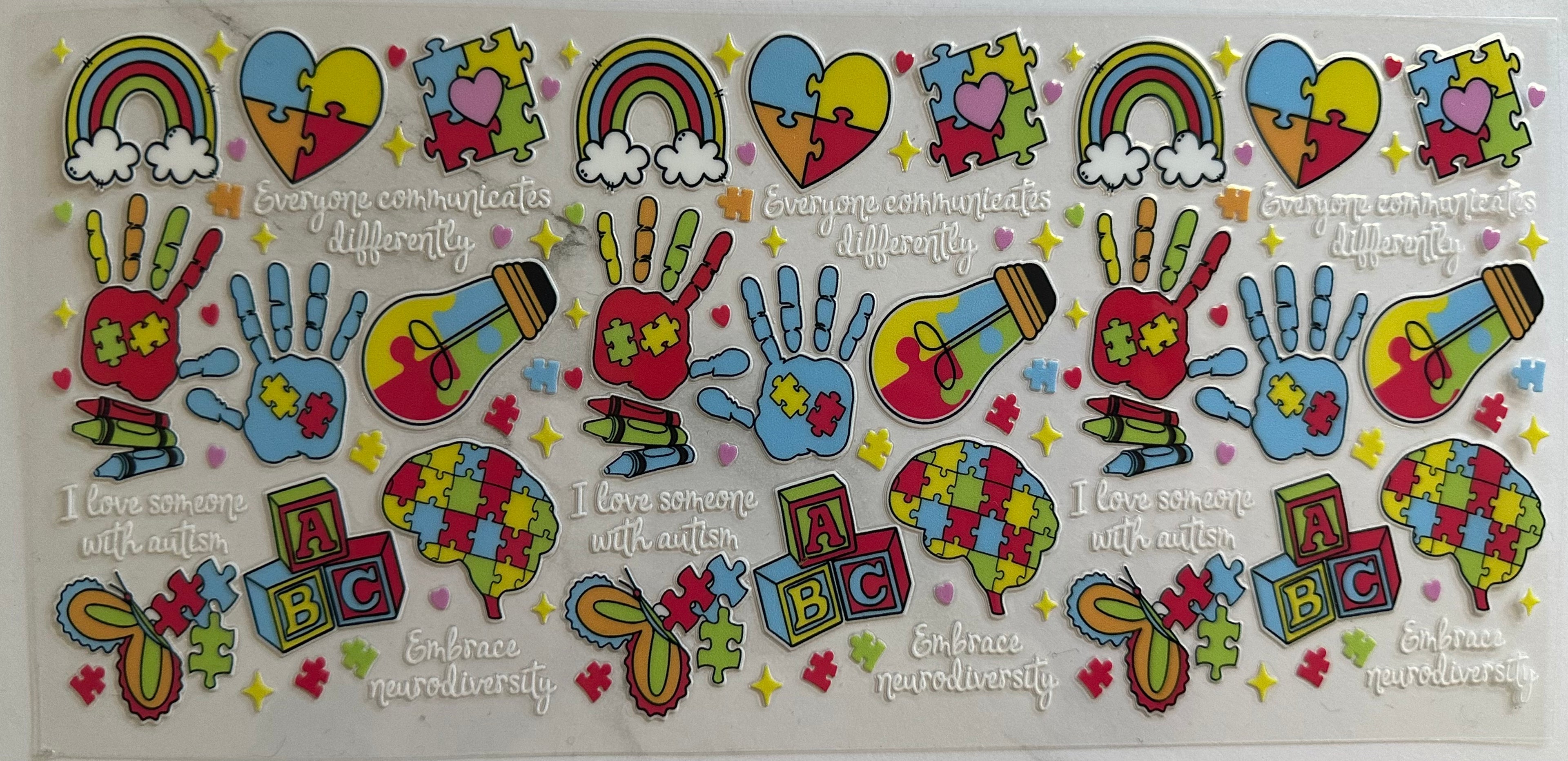 Neurodiversity/Autism Cup Wraps