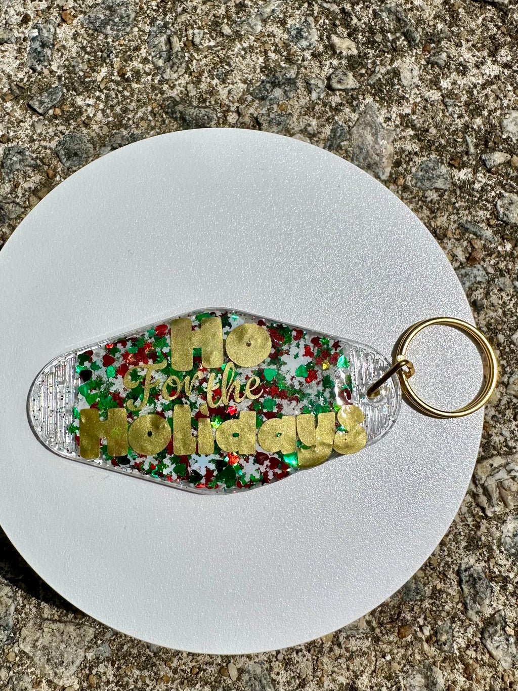 Funny Christmas Keychain Holiday Acrylic Key Tag, Festive Humor Keychain, Naughty Christmas Gift, Adult Humor Accessory, Stocking Stuffer