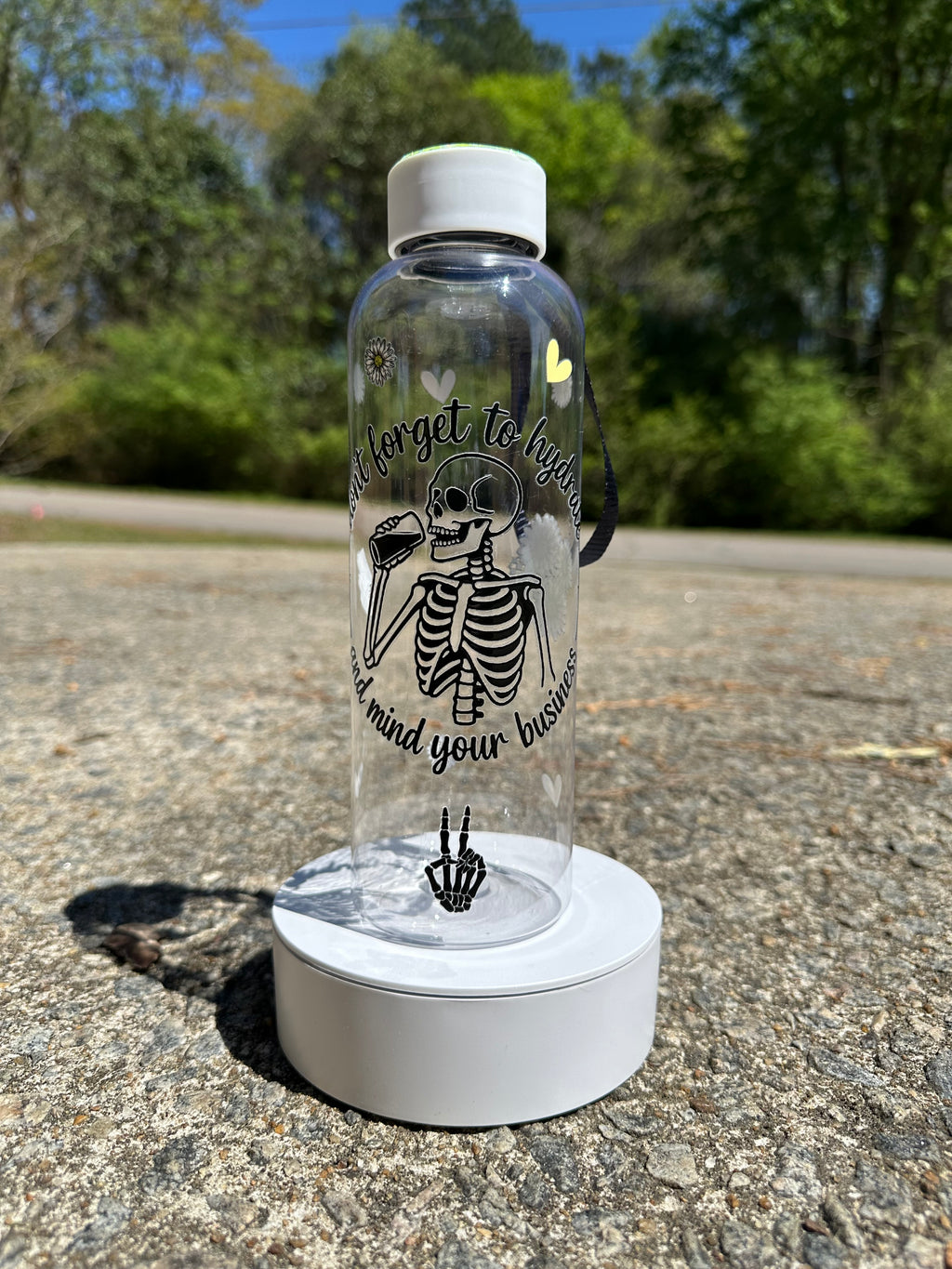 Don’t Forget to Hydrate & Mind Your Business Water Bottle – Funny Water Bottle, Aesthetic Motivational Drink Bottle, Gift for Her