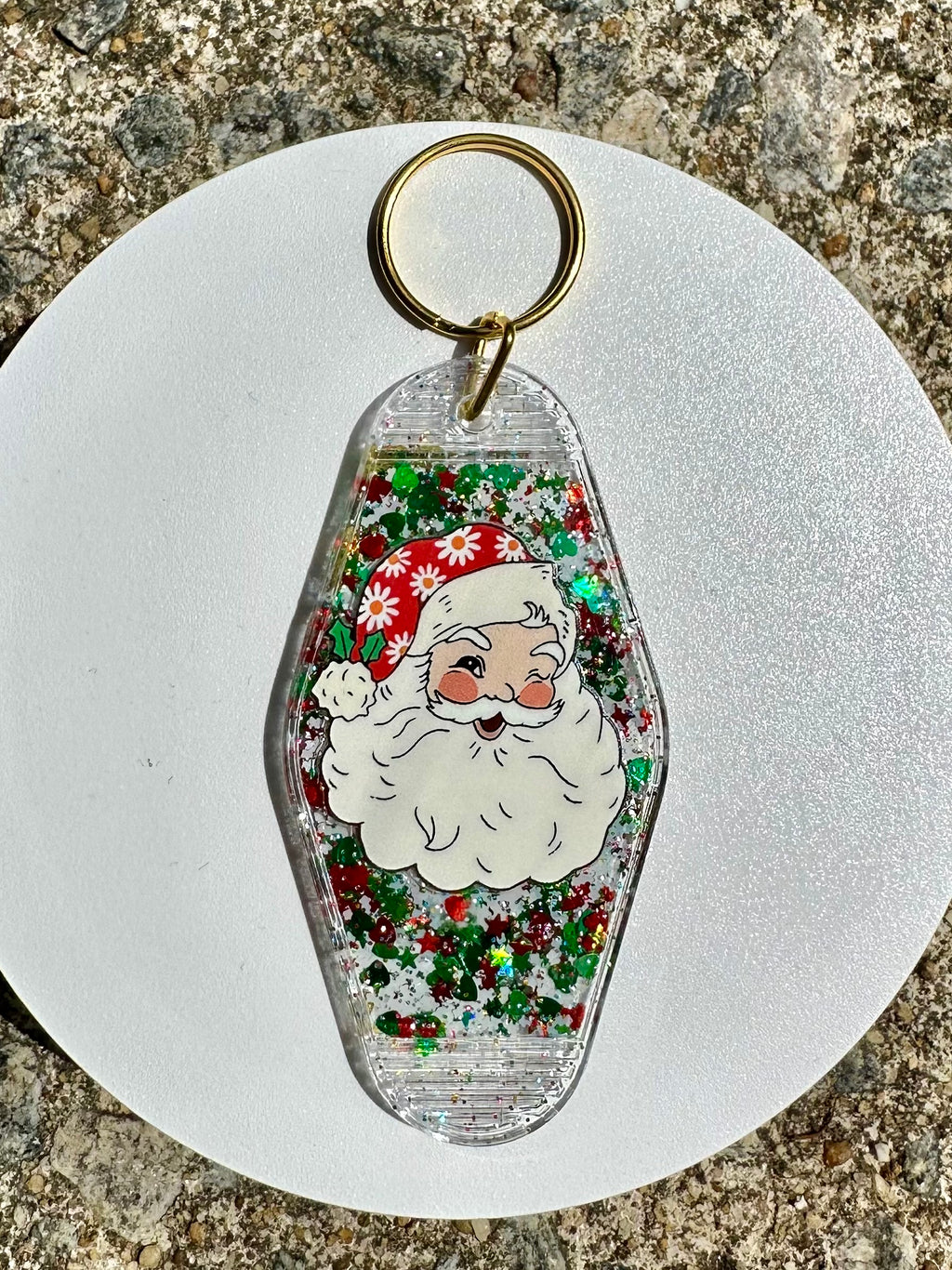 Funny Christmas Keychain Holiday Acrylic Key Tag, Festive Humor Keychain, Naughty Christmas Gift, Adult Humor Accessory, Stocking Stuffer