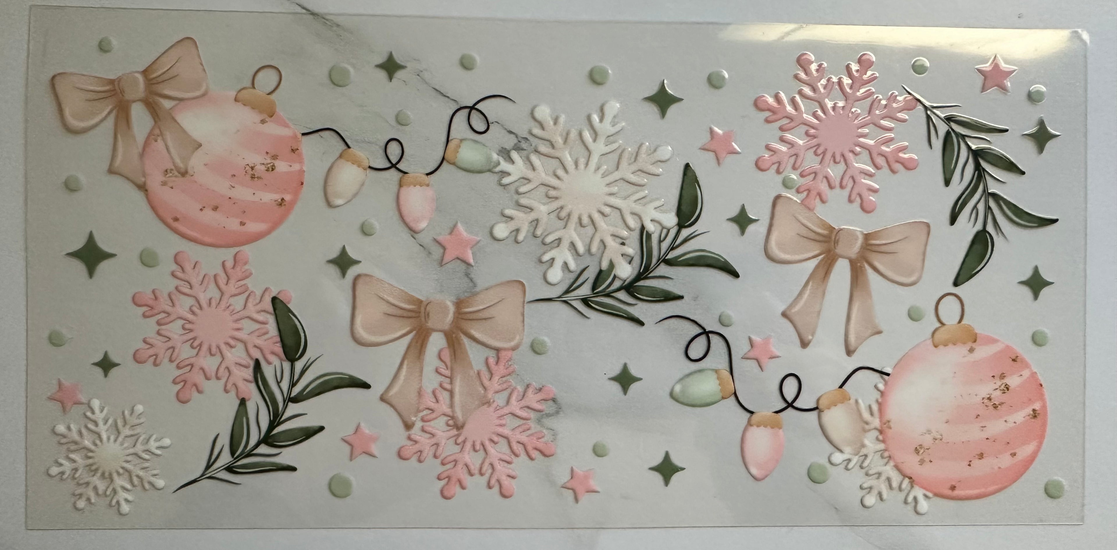 Holiday Ornaments Cup Wraps