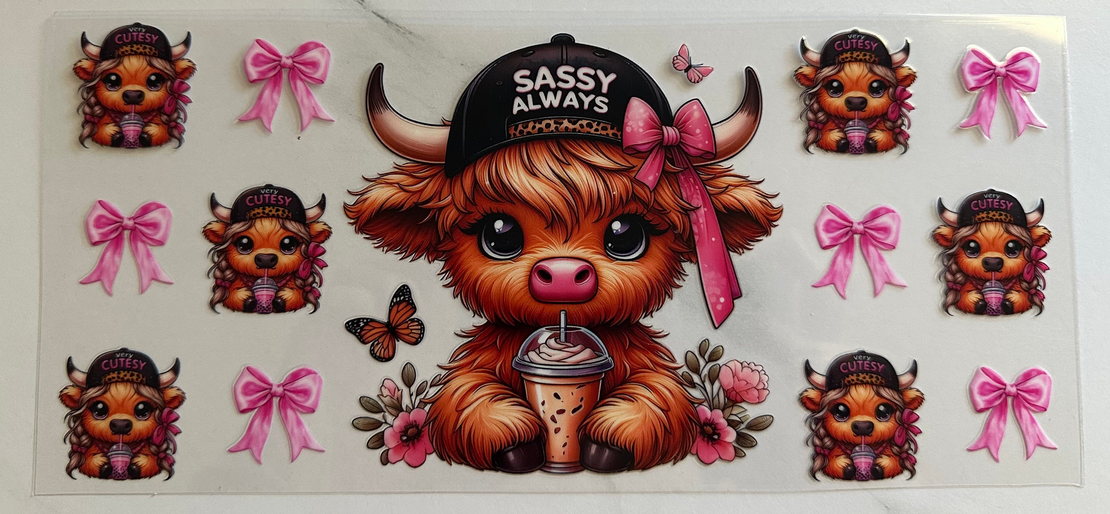 Sassy Cow Cup Wraps