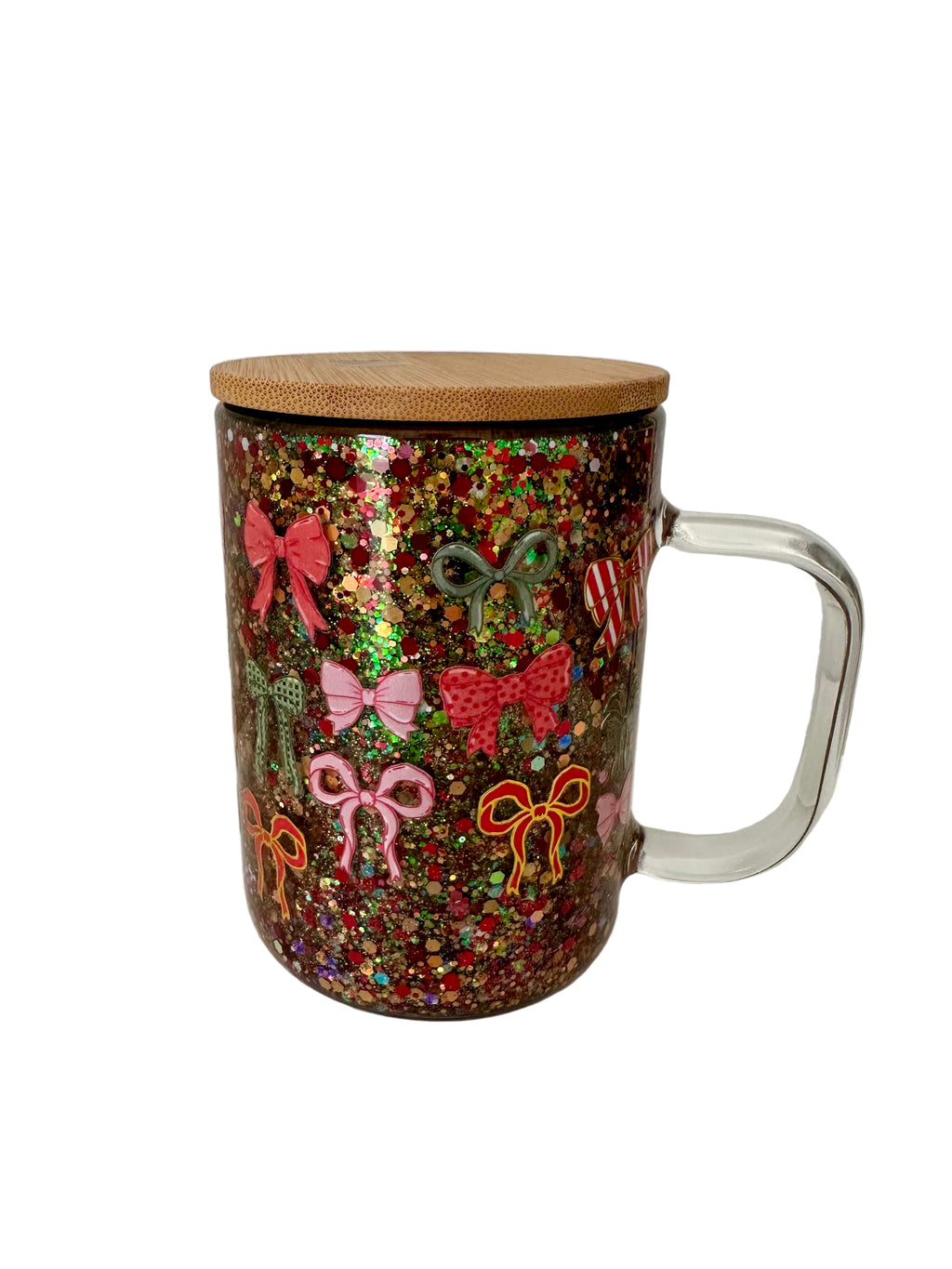 Christmas Bows - 15oz glass Coffee Mug