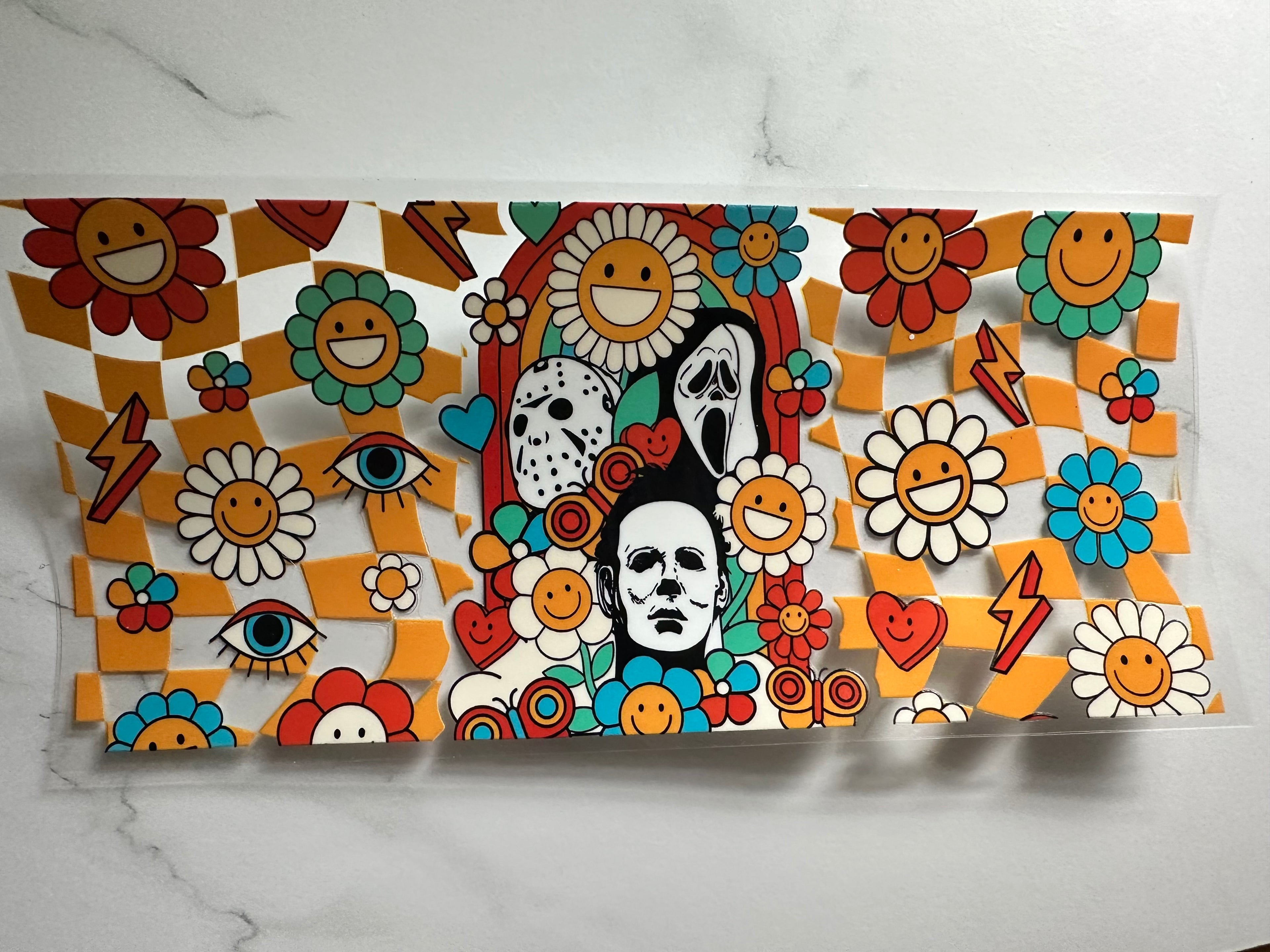 Retro Horror with Flowers