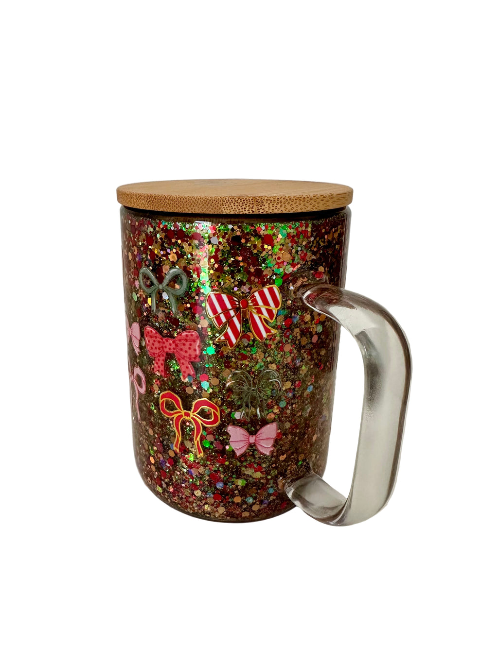 Christmas Bows - 15oz glass Coffee Mug