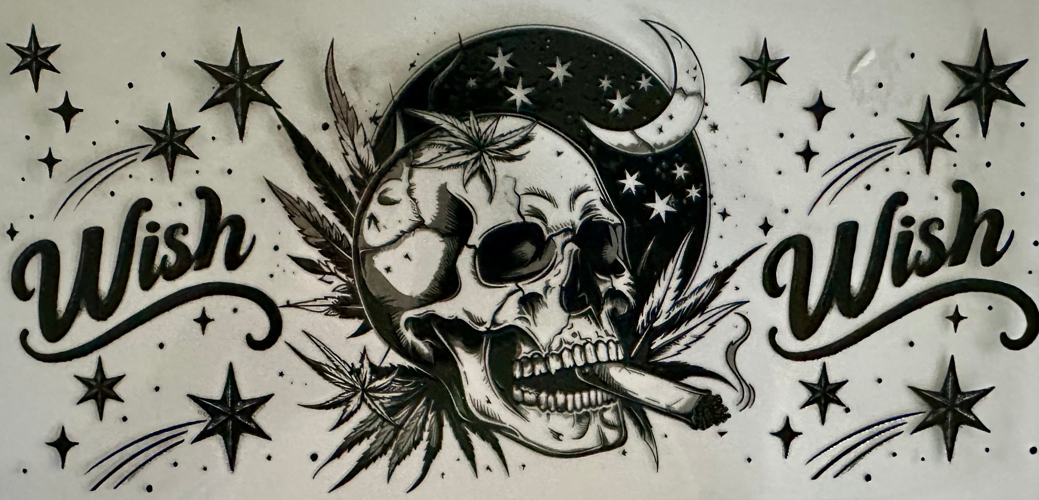 Skull with Moon Wrap