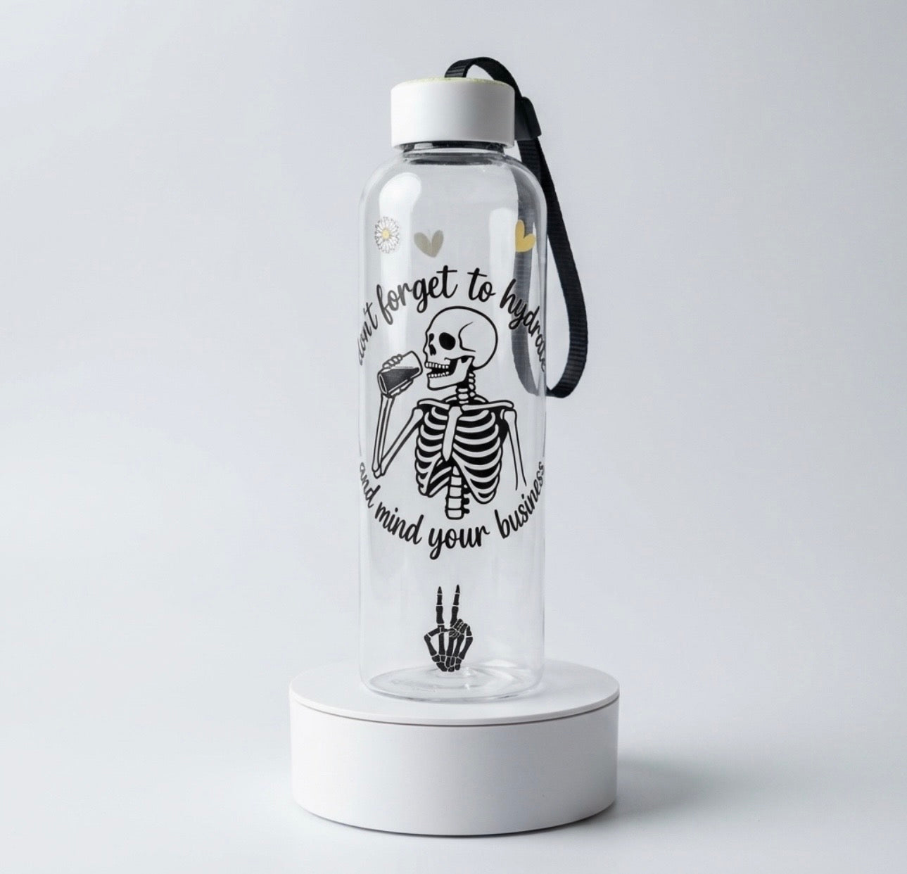 Funny motivational water bottle insulated tumbler don’t forget to hydrate mind your business aesthetic drink bottle