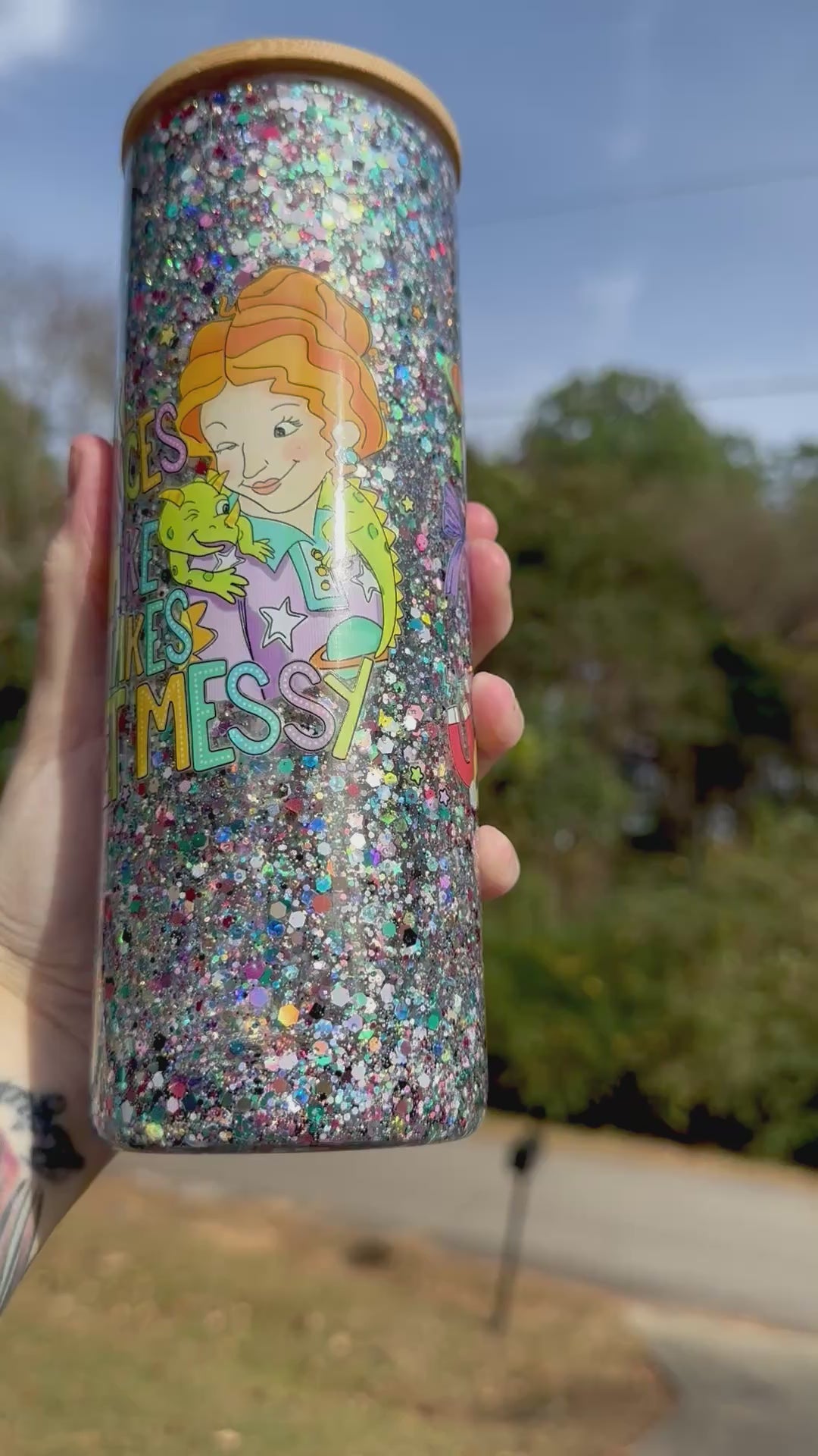 Take Chances, Make Mistakes, Get Messy Tumbler - 20oz Glass