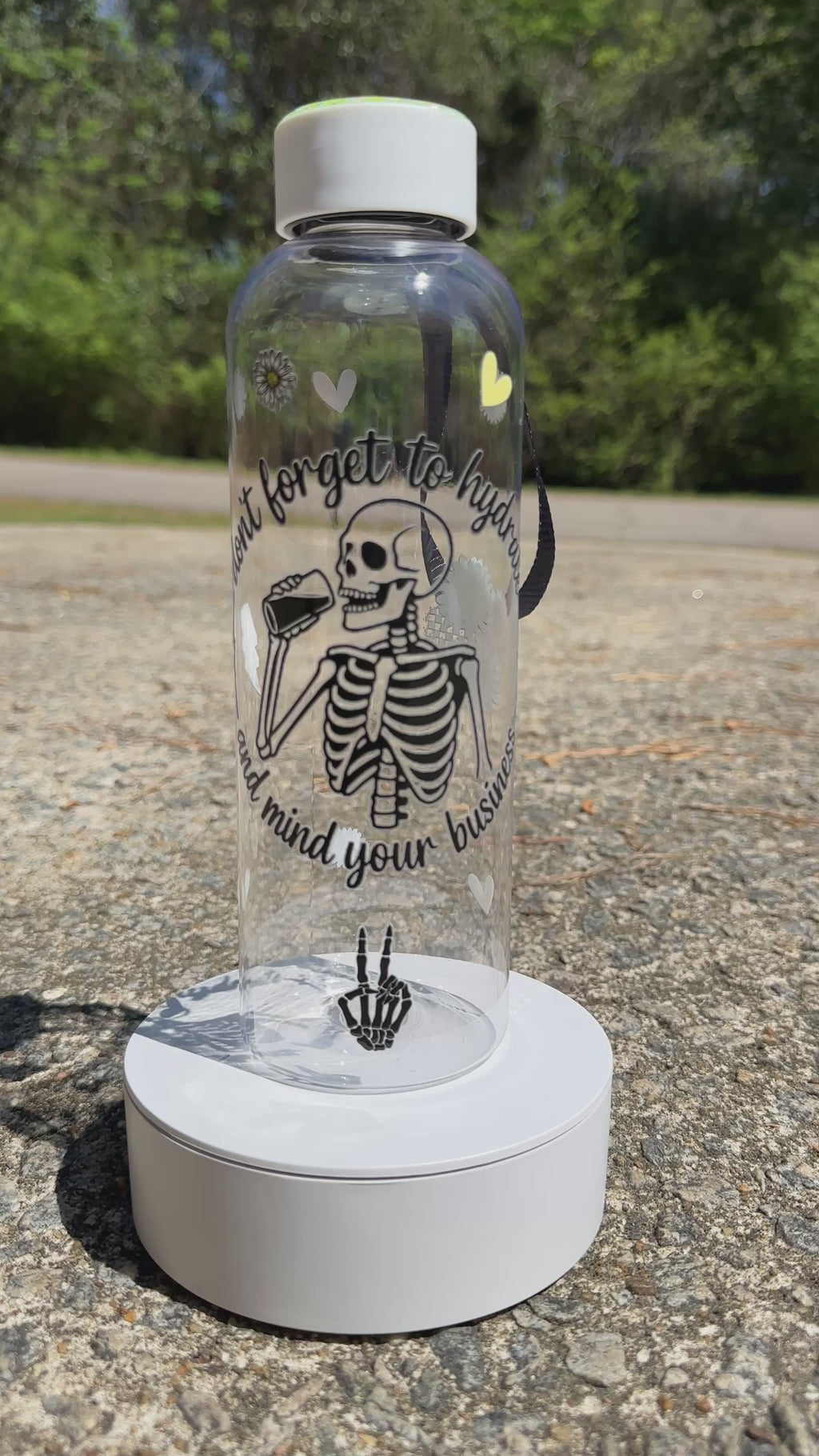 Don’t Forget to Hydrate & Mind Your Business Water Bottle – Funny Water Bottle, Aesthetic Motivational Drink Bottle, Gift for Her