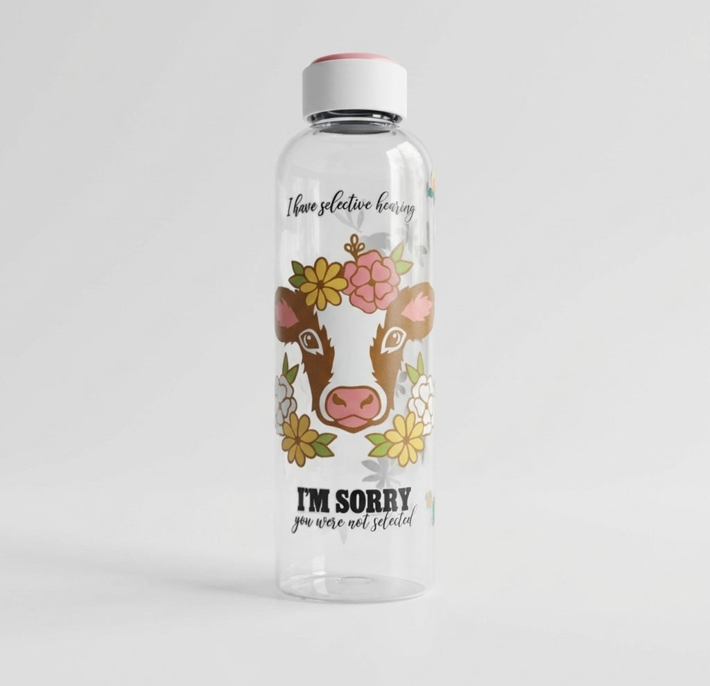 Sassy cow insulated water bottlefarm animal tumbler cute cow themed drink bottle aesthetic hydration cup