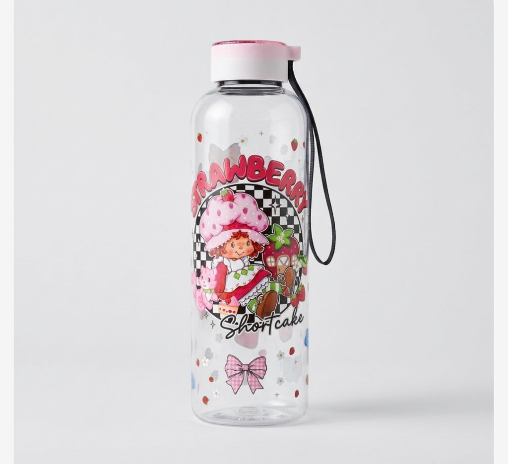 Strawberry insulated water bottle cute fruit aesthetic tumbler summer drink bottle pink hydration cup